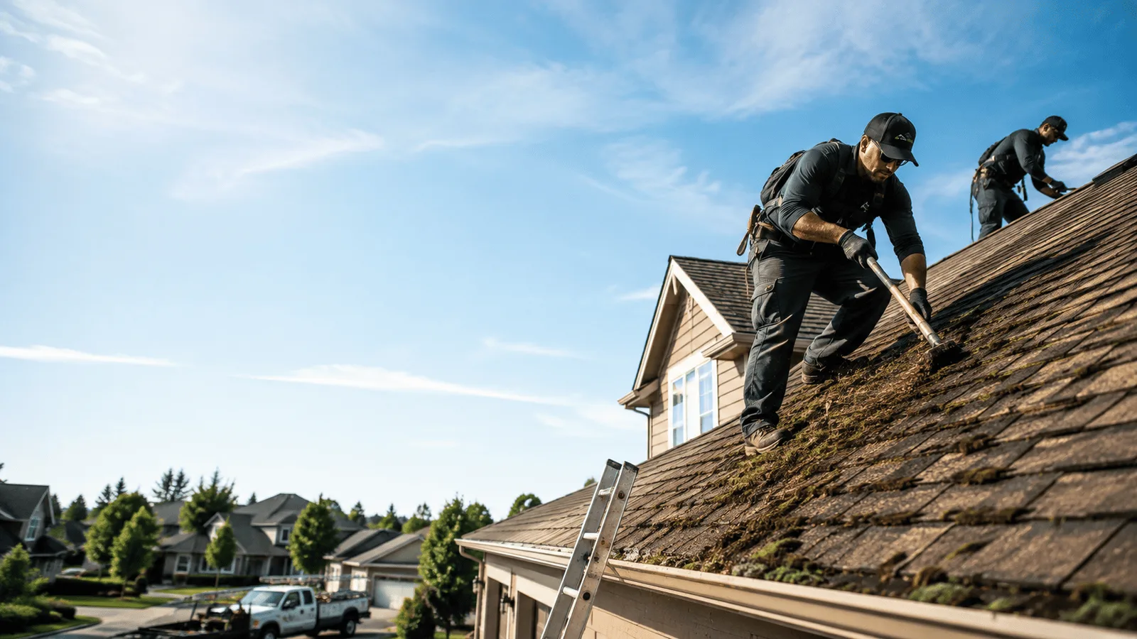 Roof Moss Removal in Woodleaf, NC near me
